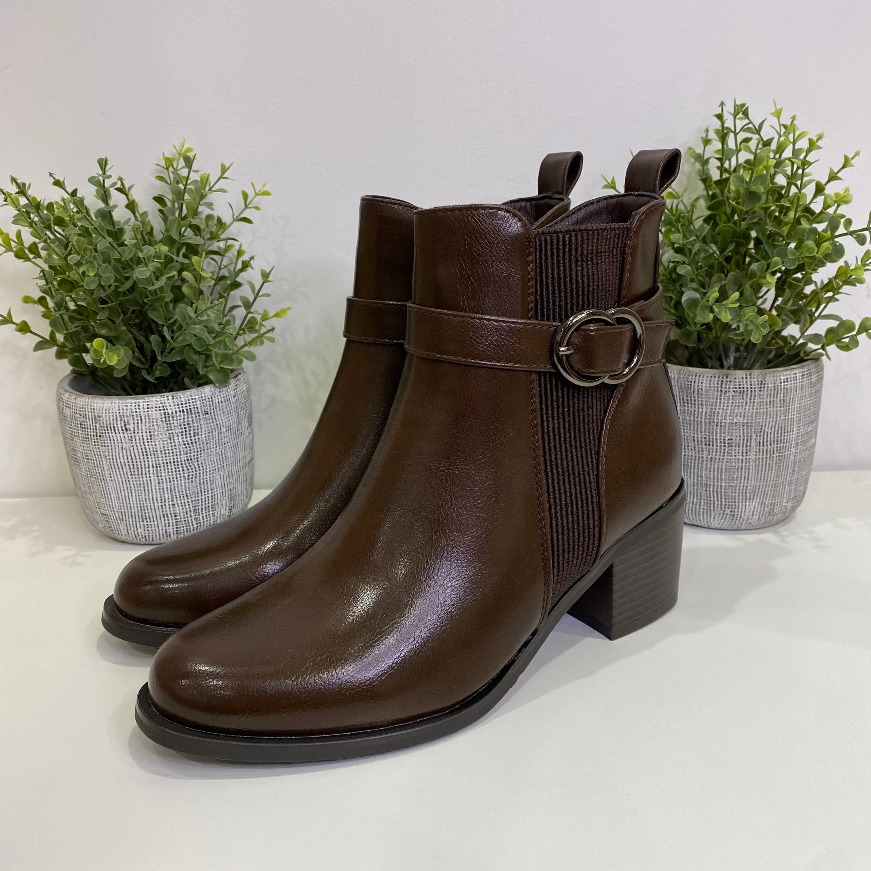 Bottines Stéphanie | CHC282 Marron
